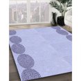 thumbnail image 3 of Ahgly Company Machine Washable Indoor Rectangle Transitional Heavenly Blue Area Rugs, 5' x 7', 3 of 7