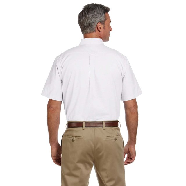 Harriton Oxford à Manches Courtes pour Hommes avec Protection Anti-Taches