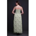 thumbnail image 3 of Bimba Robe à Bretelles Smockée en Georgette pour Femmes à Imprimé de Feuilles de Bleuet - Très Grand, 3 of 7