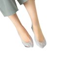 thumbnail image 1 of Women Low Cut Solid Color Invisible Trainer Ballerina Footsies Soft Boat Socks, 1 of 11