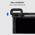 thumbnail image 3 of Camera Eyecup, 3 in 1 Camera Viewfinder Eye Cup Easy Installation with Hot Shoe Cover Level for Camera Accessories, 3 of 7