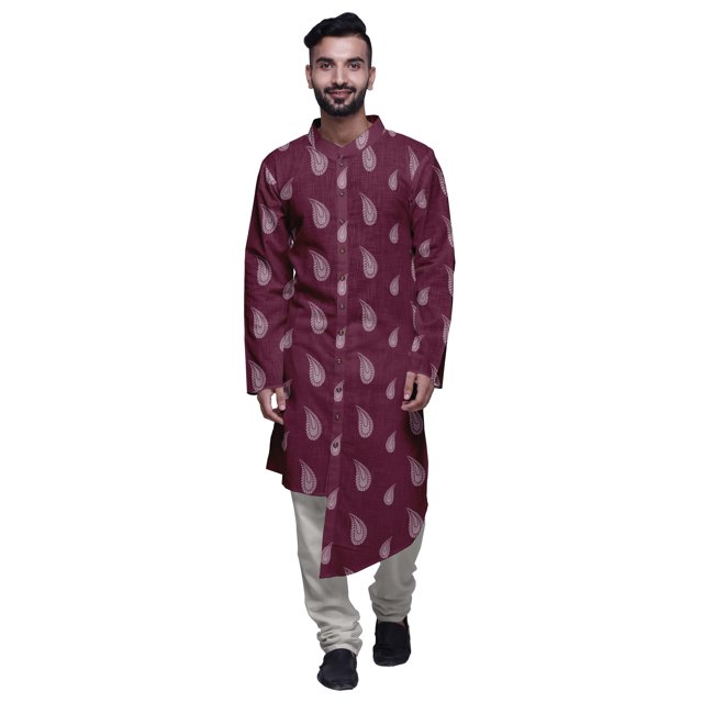 Atasi Cotton Printed Kurta Set For Men Designer Casual Kurta Pajama Clothing