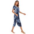 thumbnail image 4 of Chemises de Nuit à Manches Courtes pour Femmes, Col en V, Longueur Complète, Grande Taille, 4 of 5