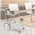 thumbnail image 2 of Giantex Chariot de Bar Roulant en Verre, Chariot Mobile pour Vin et Thé avec Roues Universelles, 2 of 10