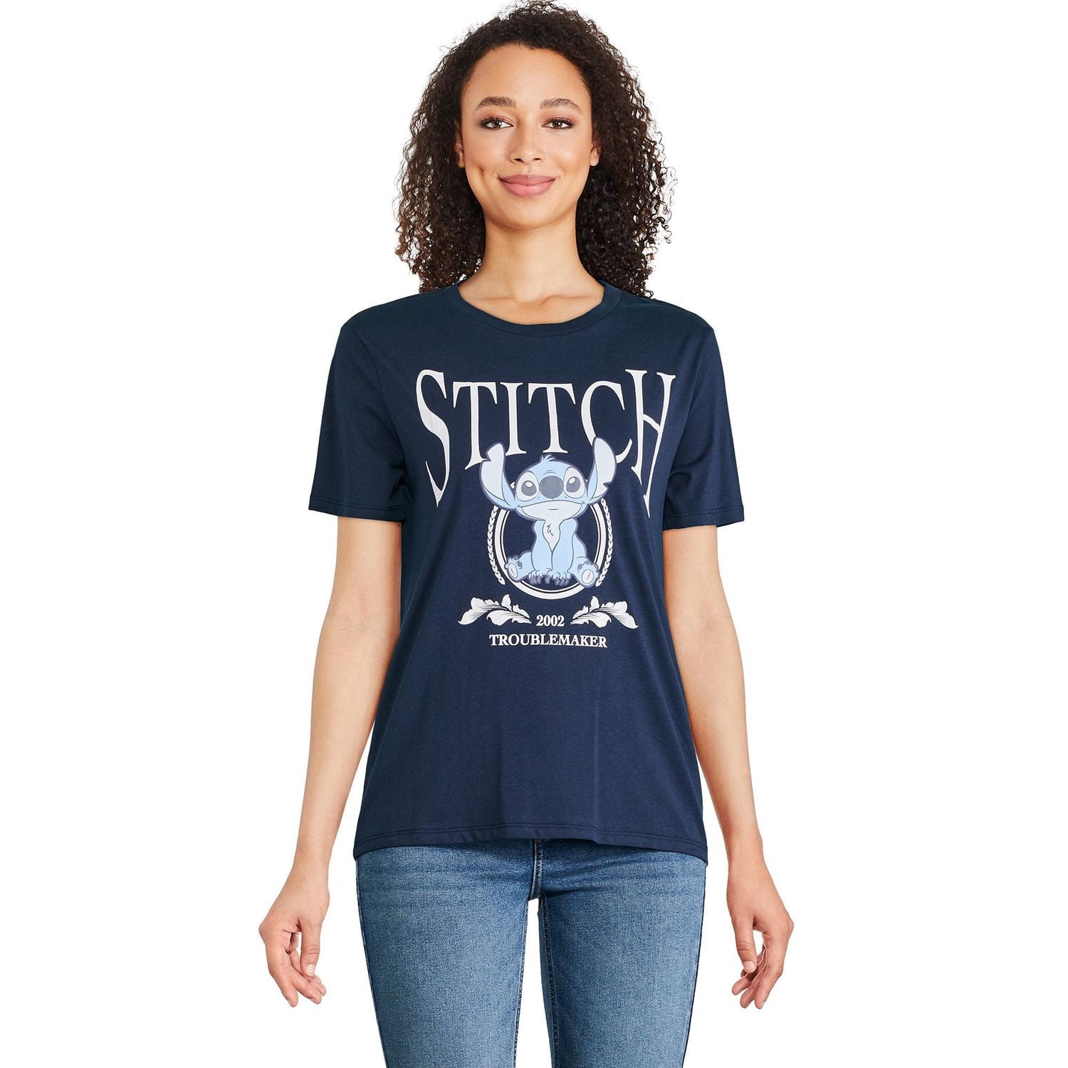 Disney Women's Stitch Short Sleeve Tee