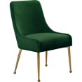 thumbnail image 3 of Pemberly Row Chaise de Salle à Manger Moderne en Velours Verte de 19,5 Po H (Ensemble de 2), 3 of 6