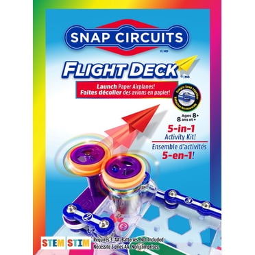 Snap Circuits® Science STEM Electronics FLIGHT DECK (SCFLTKITFR) 5 Projets, Apprendre par la pratique®
