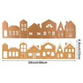thumbnail image 3 of Light-Up Gingerbread Village Set, 2 Cardboard Houses with Warm LED String Lights, Festive Holiday Decor for Windowsills, Mantels, and Family Activities, 3 of 5