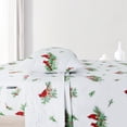 thumbnail image 3 of EnvioHome Ensemble de Draps en Flanelle, 100 % Coton – Draps en Flanelle Doux Brossés des Deux Côtés Simple TG - 3 Pcs, Cardinal, 3 of 6