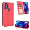 thumbnail image 2 of Compatible with Motorola Moto G Pure Case Magnetic Closure Vintage Pattern PU Leather Wallet Cover with Card Slots-Red, 2 of 5
