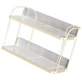 thumbnail image 2 of Storage Holder, Versatile Using Double Layer Easy Installation Storage Rack Organizer Destop Organizer  For Kitchen For Comestics, 2 of 8
