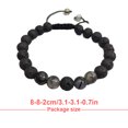 thumbnail image 3 of Bracelets Assortis Mode Réglable Noir Mat Roches Diffuseur Bracelet Perles de Prière Femmes Accessoires Cadeaux pour Hommes Ita Creen, 3 of 6