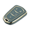 thumbnail image 1 of Unique Bargains Car Key Fob Cover 5 Button Remote Key Fob Case TPU Button Full Protector Cover Gray for Cadillac XT5 2017-2020, 1 of 7