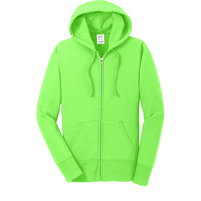 Gravity Threads Chandail à Capuchon en Molleton pour Femmes - Vert Néon - Moyen