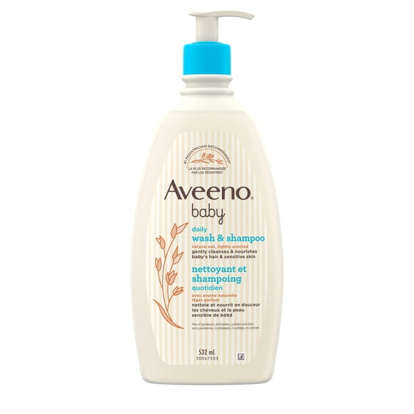 Aveeno Baby, Extrait Naturel d'Avoine, Nettoyant et Shampooing Quotidien532ml