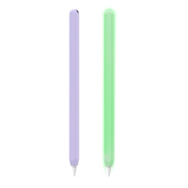 2 Pcs Manchon en Silicone Compatible avec Apple Pencil 2ème Génération, Support de Protection Doux pour Crayon