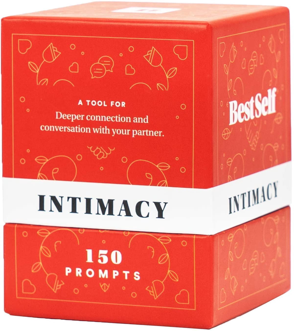 Intimacy Deck by BestSelf — 150 Engaging Conversation Starters for Couples to Strengthen Their Relationship, Romance, Trust, Openness and Vulnerability — Best Couple Card Game and Romantic Gift - -