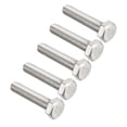 thumbnail image 1 of Unique Bargains M8 Thread 40mm 304 Stainless Steel Hex Head Screws Bolts 5pcs, 1 of 1
