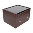 thumbnail image 2 of jiaping Trading Card Storage Box Cards Organizer Durability Graded Card Display Case Brown, 2 of 8