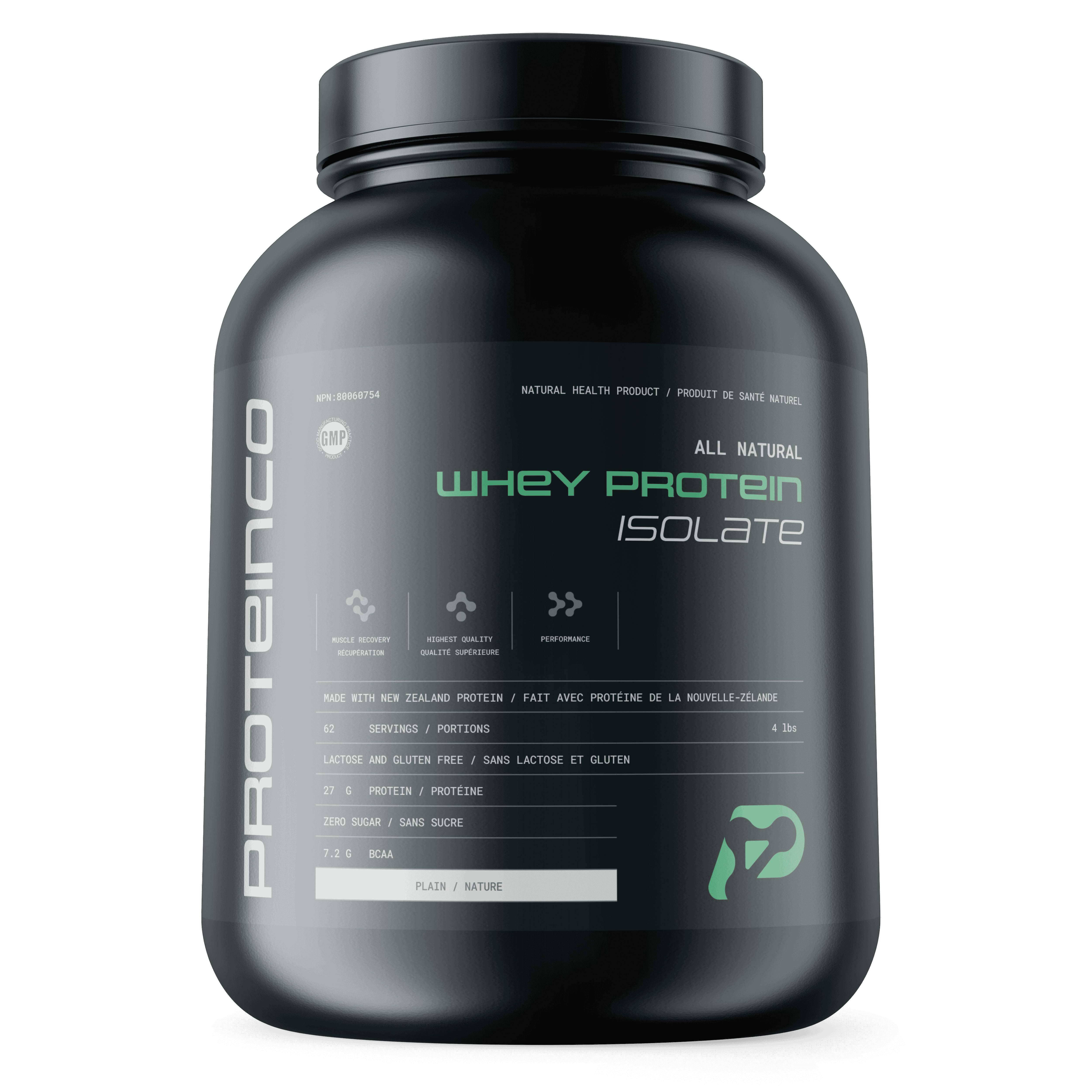 All Natural New Zealand Whey Protein Isolate | Anytime Supplement | Grass Fed | 4 Lbs | (Unflavoured)