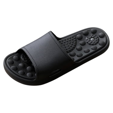 B91xZ Sandals for Women and Men Non-Slip Beach Open Toe Beach Sandals Shower Shoes,Black 10