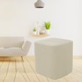 thumbnail image 3 of Housses de Repose-Pieds en Polyester Jacquard Élastique pour Meubles - Blanc Laiteux, 3 of 8