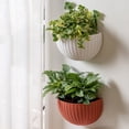 thumbnail image 3 of Flower Pot Exquisite Wall-mounted Plastic Wall Hanging Basket Flowerpot for Garden, 3 of 8