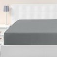 thumbnail image 3 of PiccoCasa Soft 190GSM Full Fitted Sheets 16 Inch Deep Pocket Light Gray, 3 of 7