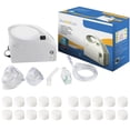 thumbnail image 1 of BeC COMPACT, PORTABLE NEBULIZER WITH ALL ACCESSORIES, For Adults and Children, includes 20 Filters, 1 of 6