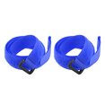 thumbnail image 1 of Unique Bargains 2 Pcs Sangles à Crochets et Boucles 3/4 Pouce x 28 Pouce Sangles de Fixation Réutilisables Attache de Câble (Bleu), 1 of 4