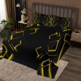 thumbnail image 2 of Erosebridal Abstract Coverlet Set Queen for Teens, Gradient Rectangle Bedding Set, Modern Checkered Decor, 2 of 5
