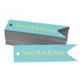 thumbnail image 1 of Inkdotpot Gold Foil Paper Hang Tags Invitation Party Favor Tags 50 Pieces, 1 of 6
