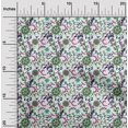 thumbnail image 2 of oneOone Velvet White Fabric Asian Suzani Sewing Material Print Fabric By The Yard 58 Inch Wide, 2 of 5