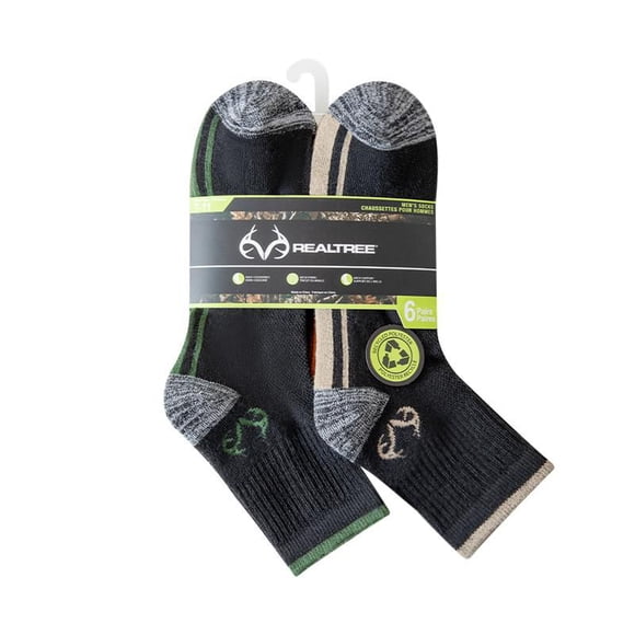 Real Tree Men's Ankle Socks 6-Pack