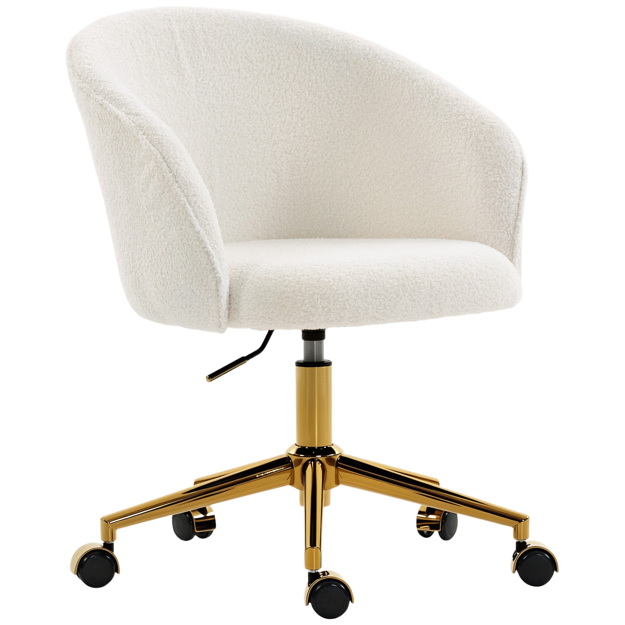 HOMCOM Office Chair with Adjustable Height, Swivel Vanity Desk Chair