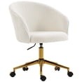 thumbnail image 1 of HOMCOM Office Chair with Adjustable Height, Swivel Vanity Desk Chair, 1 of 10