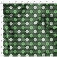 thumbnail image 4 of Soimoi Green Poly Georgette Fabric Geometrical Star Geometric Decor Fabric Printed Yard 52 Inch Wide, 4 of 5