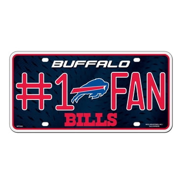 NFL Buffalo Bills Metal License Plate