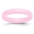 thumbnail image 1 of Ceramic Pink 4mm Polished Band Size 6, 1 of 6