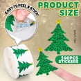 thumbnail image 3 of Christmas Decorations OutdoorStickers500Pcs Christmas Tree Stickers Roll Green Tree Seal Stickers Xmas Adhesive Decals For Envelope JournalHousehold stickers, 3 of 7
