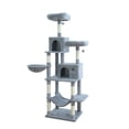 thumbnail image 1 of Home4Cat 78.9" 7-Level Cat Tree with Two Condos, Cozy Hammock, and Multiple Sisal Scratchers, 1 of 9