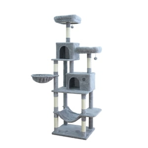 Home4Cat 78.9" 7-Level Arbre de chat avec deux condos, hamac cozy et scratchers sisal multiples