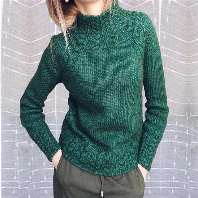 EGNMCR Chandail à Col Roulé pour Femmes, Chandails pour Femmes Femmes Manches Longues Couleur Demi-Col Montant Décontracté Ample Chandails Tricotés Femmes Chandail