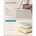 thumbnail image 5 of SONGMICS 43 Inches Folding Storage Ottoman Bench, Storage Chest, Footrest, Padded Seat, Cream White, 5 of 5