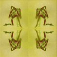 thumbnail image 1 of Ahgly Company Tapis d'Intérieur Lavable en Machine Carré Transitionnel Jaune Banane, 7 Pieds Carré, 1 of 7