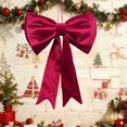 thumbnail image 4 of Large Flannel Christmas Bow for Tree Top Wreath and Gift Wrapping Decorative, 4 of 7