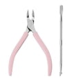thumbnail image 1 of Cuticle Nipper with Cuticle Pusher - Stainless Steel Cuticle Clipper Cutter Nail Cuticle Remover Tools for Fingernails and Toenails, 1 of 6