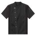 thumbnail image 4 of Aislor Unisex Short Sleeve/Long Sleeve Chef Coat Jacket Kitchen Uniform Restaurant Hotel Cook Jacket Black Short Sleeve 4XL, 4 of 7