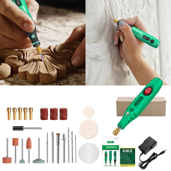 CaiYueKe Mini Grinder Tool Kit, Rotary Tool with Accessories, Electric Engraver Pen for DIY Craft Polishing Drilling Cutting, Multifunctional Handheld Power Tool for Metal Wood Jewelry
