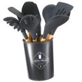 thumbnail image 4 of Set Kitchenware Kit Silicone Cookware Set Wood Handle Non Stick  with Container, 4 of 5